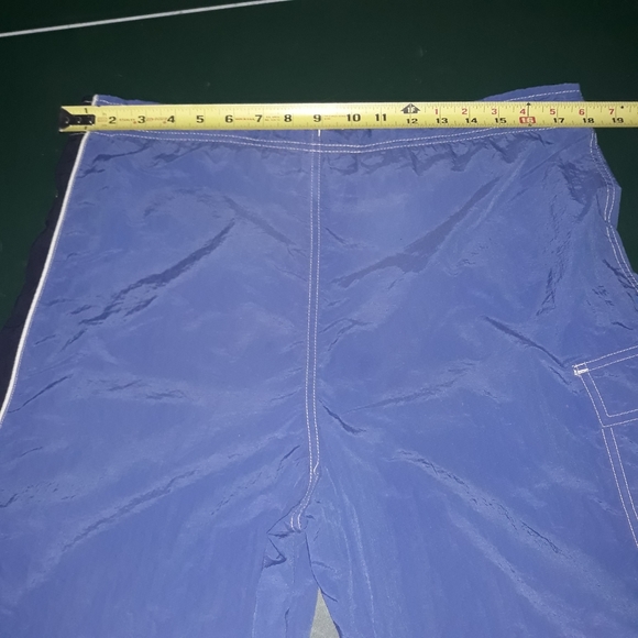 Greendog men's swimsuit blue neon size Large bathing suit trunks board shorts - Picture 8 of 12